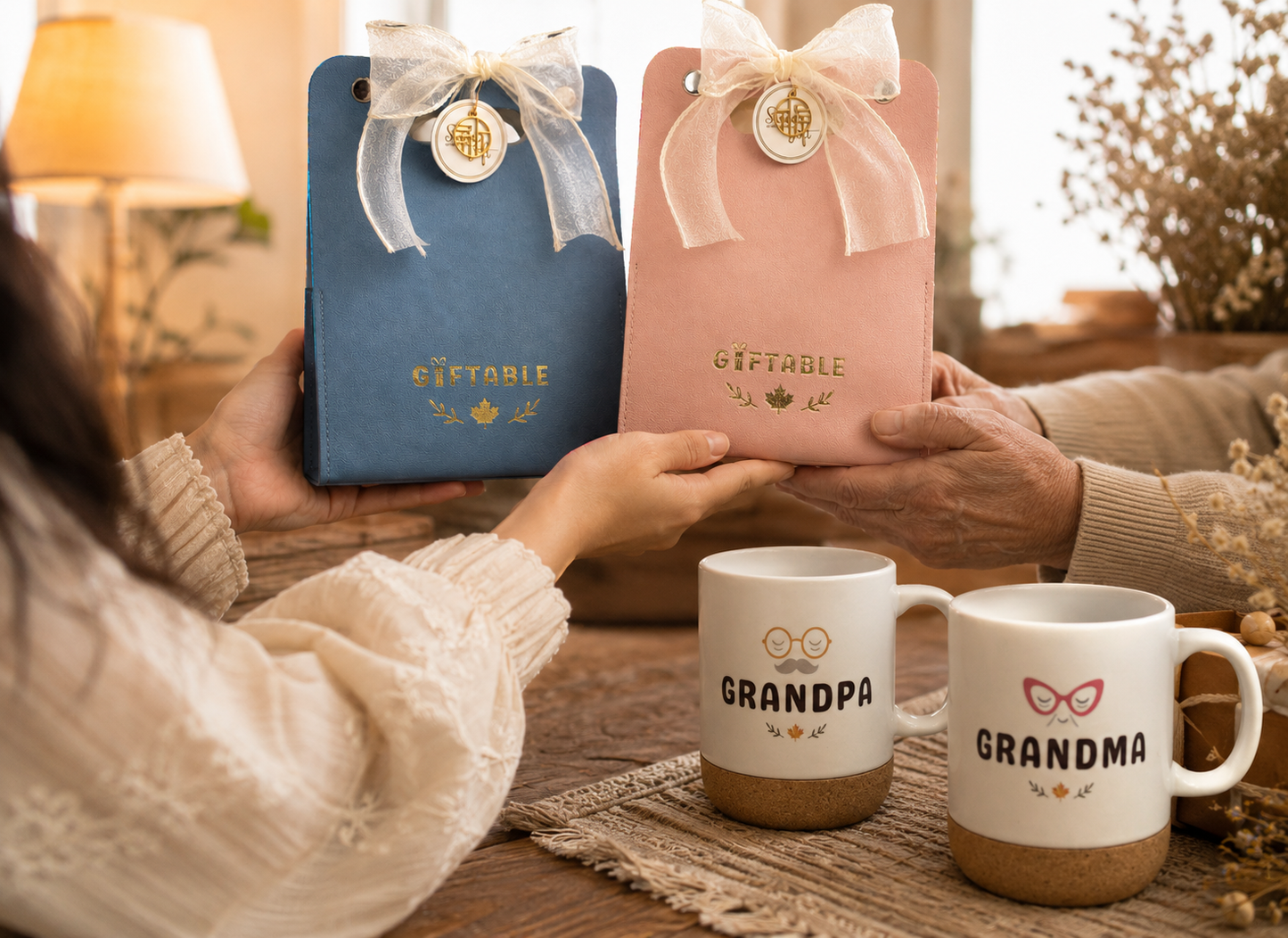 Giftable™ Grandma & Grandpa Mug Gift Set