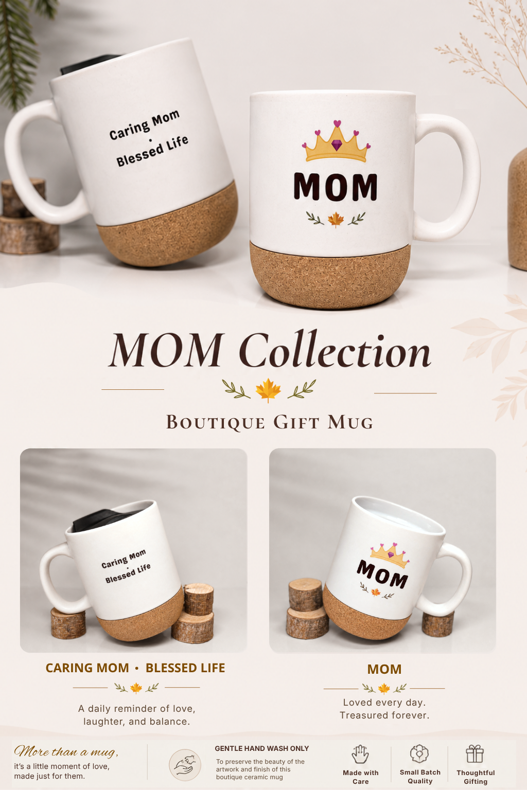 Dad & Mom Everyday Gift Set – 4 Piece (Mugs + Hand Towels)