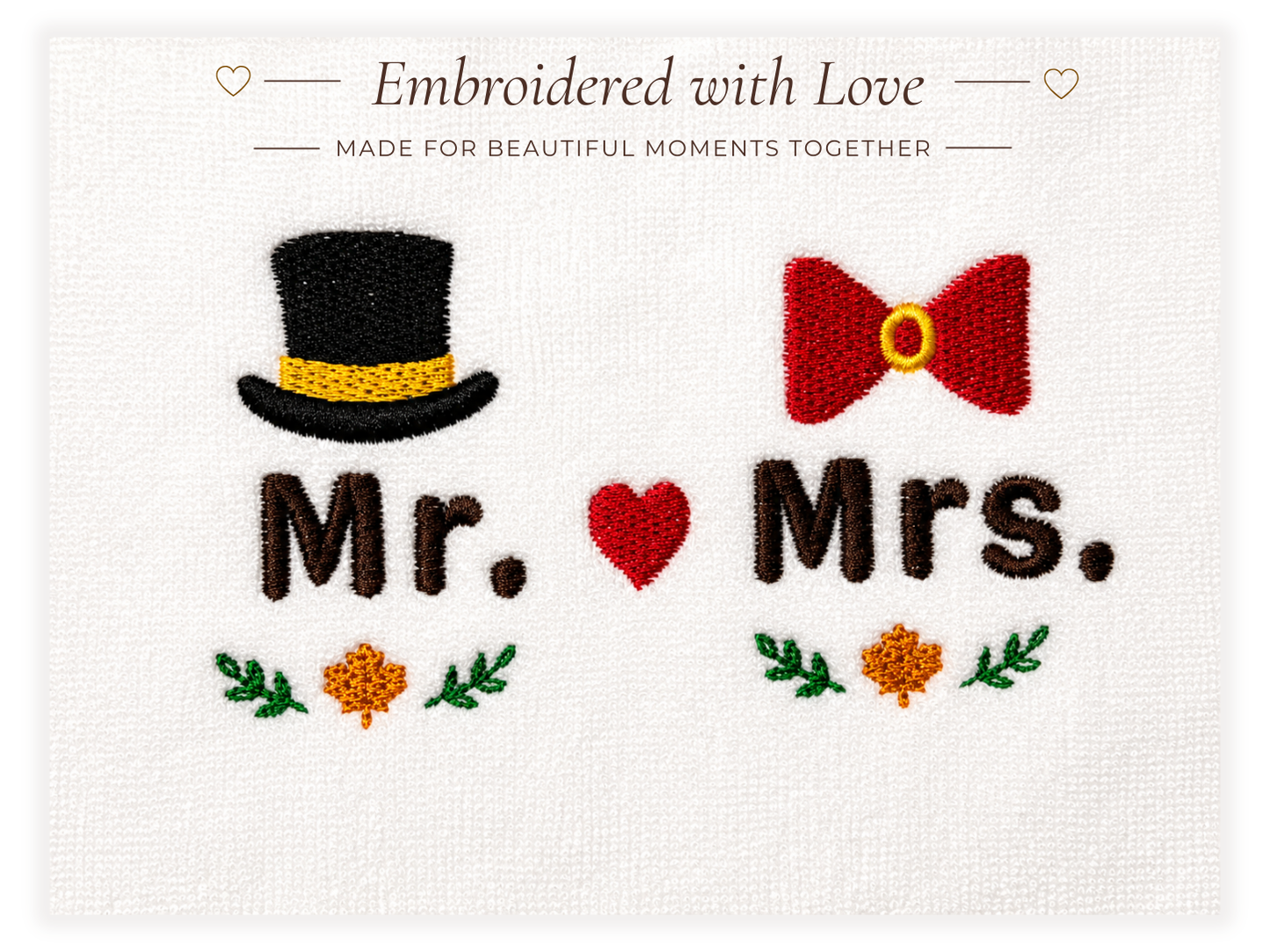 Mr. & Mrs. Everyday Gift Set - 4 Piece (Mugs + Hand Towels)