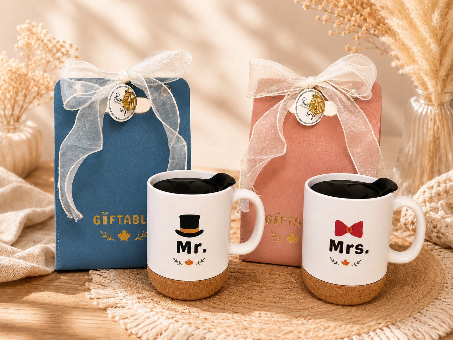 Giftable™ Mr. & Mrs. Mug Gift Set