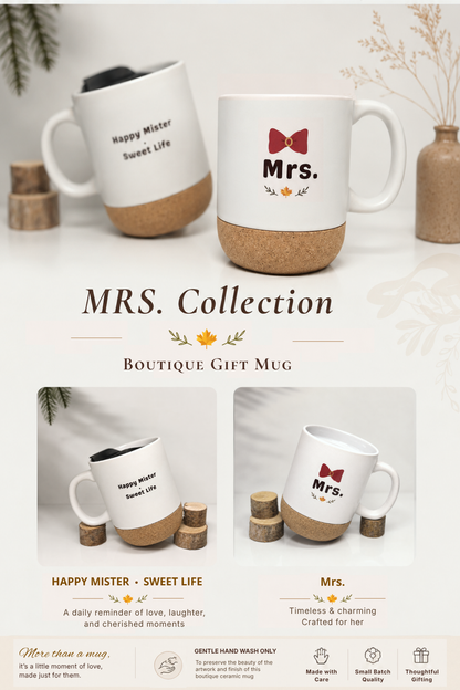 Mrs. Mug – Ceramic Cork Base Gift Mug